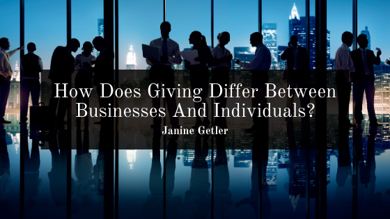 How Does Giving Differ Between Businesses And Individuals?
